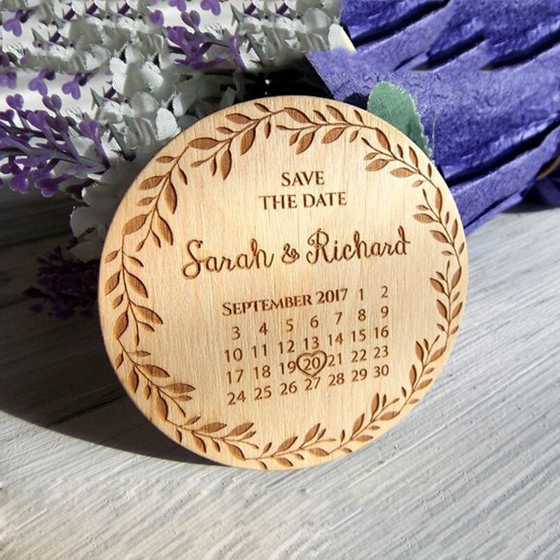 Wooden Save the Date Magnets/Rustic SAVE THE DATE for wedding/ Vines Designs Wedding gifts