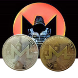 XMR Monero Coins Commemorative Coins For Collection Art Collection Gold Plated Bitcoin Specie Ethereum Coins Coins Hard Currency