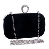 2017 Rings Diamonds Women Evening Bags Purse Metal Clutches Handbags Evening Bags For Wedding Crystal Luxurious Wallets