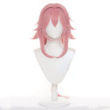 Yae Miko Wig Genshin Impact Cosplay Project Celestia Long Staight Heat Resistant Synthetic Hair Adult Wig+ Free Wig Cap