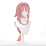 Yae Miko Wig Genshin Impact Cosplay Project Celestia Long Staight Heat Resistant Synthetic Hair Adult Wig+ Free Wig Cap