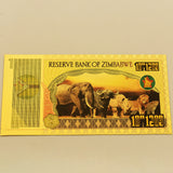 Zimbabwe Gold Banknotes One Quadringentillion Dollars Fake Money Coenyerfiet Money Art Worth Collecting Real Pictures