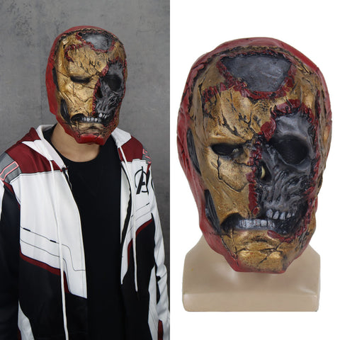Zombie Iron Man Infinity Mask Cosplay  Away from Home Tony Stark Latex Masks Gloves Halloween Accessories