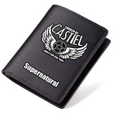 Zshop Super Nature Power Evil Demon Saving People Huntng Things Thriller Drama Sam Winchester Dean PU Leather Wallet