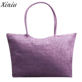 fashion Handbags Women Famous Brands Simple Candy Color Large Straw Beach Bags Women Casual Shoulder Bag high quality bolsa