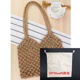 fashion Shoulder Tote Lady Handbags For Women Shopping Composite Bag Woven Knitting Mesh Ne Hollow Bag Female Summer Beach Bag