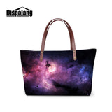 late shoulder handbags for women galaxy printed summer hand bag for teen girls branded large tote bags carry on bag for ladies
