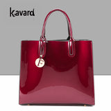 luxury designer Red Paten Leather Tote Bag Handbags Women Famous Brand Lady's Lacquered Handbag bags for Women Shoulder Bag Sac
