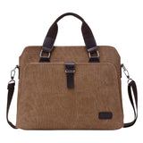 luxury men business handbag business computer bag laptop bag briefcase men office bags army canvas shoulder messenger bag handle