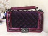 luxury women messenger bags suede ladies handbags shoulder female handbag famous brands diamond woman chain tote bag hasp S11107