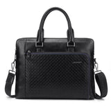 men's PU leather briefcases vintage brand luxury laptop 14 business bag handbag Messenger bag Famous Fashion