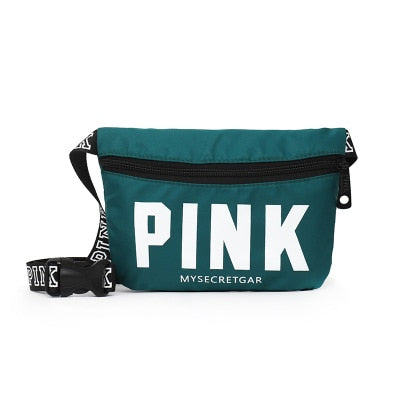 min pink fanny pack beach diagonal bag card holder che bag casual heuptas wai women pockets pouch belt