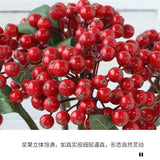 mini artificial berries flower Christmas fruit fake berry and small foam flowers decoration wedding home table plant arrangment