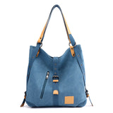 new pu solid color zipper big capacity lady hand bag summer new blue fashion shoulder cross body bag leather Quilting casual bag