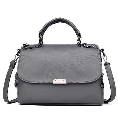 pu Leather Women Handbags Metal Cover Messenger Bag Sof Leather Women Bags Large Women Bag Luxury elegan handbag leather