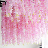 wisteria Garland Artificial Silk Flower Vine For Home Wedding Garden Decoration Rattan Hanging Wall Fake Flowers