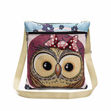 Embroidered Owl Tote Bags Women Shoulder Bag Handbags Postman Package High Quality 2018 Designer Hand Bags