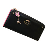 Popular NEW Women Clutch Long Bow Pendan Purse Walle Card Holder Bag Tassel Leather Fashion carteira feminina